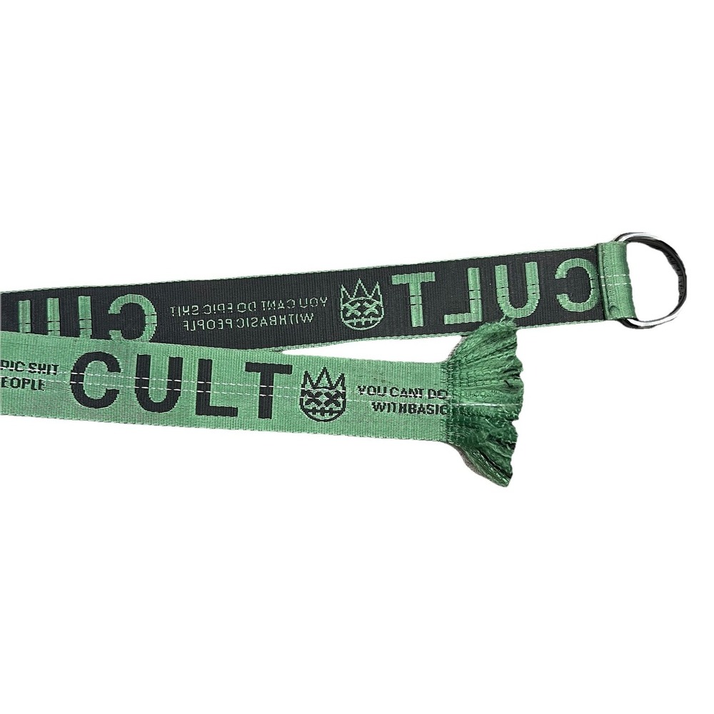 Cult Of Individuality Belt You Cant Do Epic Sh*t With Basic People Green Black - Picture 3 of 8